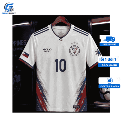 Áo Bóng Đá Đội Tuyển Philippines Thiết Kế Độc Quyền Golio Spor 2 Hình ảnh áo bóng đá đội tuyển Philippines Golio Sport với thiết kế độc quyền lấy cảm hứng từ màu sắc quốc kỳ Philippines