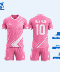 Mẫu áo đá bóng hồng cá tính in theo tên-Golio Sport