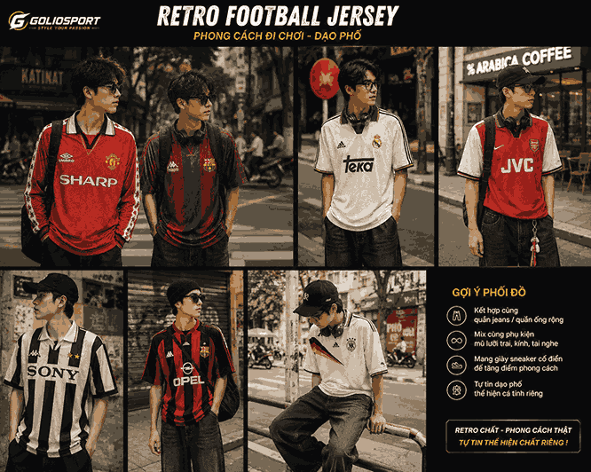Phong Cách Áo Bóng Đá Retro Đẹp Được Yêu Thích Năm 2026