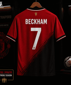 Alternative view of Áo bóng đá Retro Manchester United chính hãng