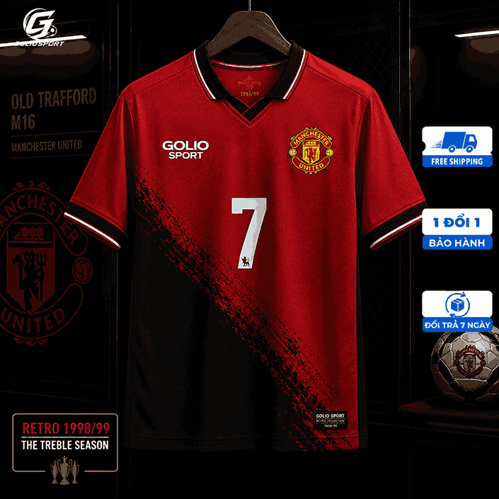 Áo bóng đá Retro Manchester United chính hãng 1 Áo bóng đá Retro Manchester United chính hãng