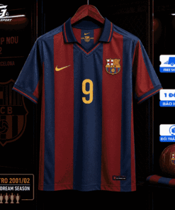 Áo bóng đá CLB BARCELONA RETRO vải thái cao cấp