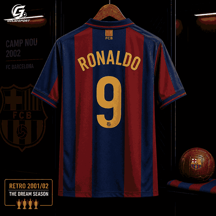 Áo bóng đá CLB BARCELONA RETRO vải thái cao cấp 2 Áo bóng đá CLB BARCELONA RETRO vải thái cao cấp - Ảnh 2