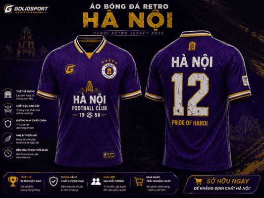 Áo Bóng Đá Retro Hà Nội: Thiết Kế Cổ Điển, Dễ Phối Đồ 2 Áo Bóng Đá Retro Hà Nội: Thiết Kế Cổ Điển, Dễ Phối Đồ